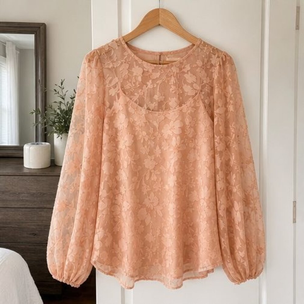 Lilac Peplum Top